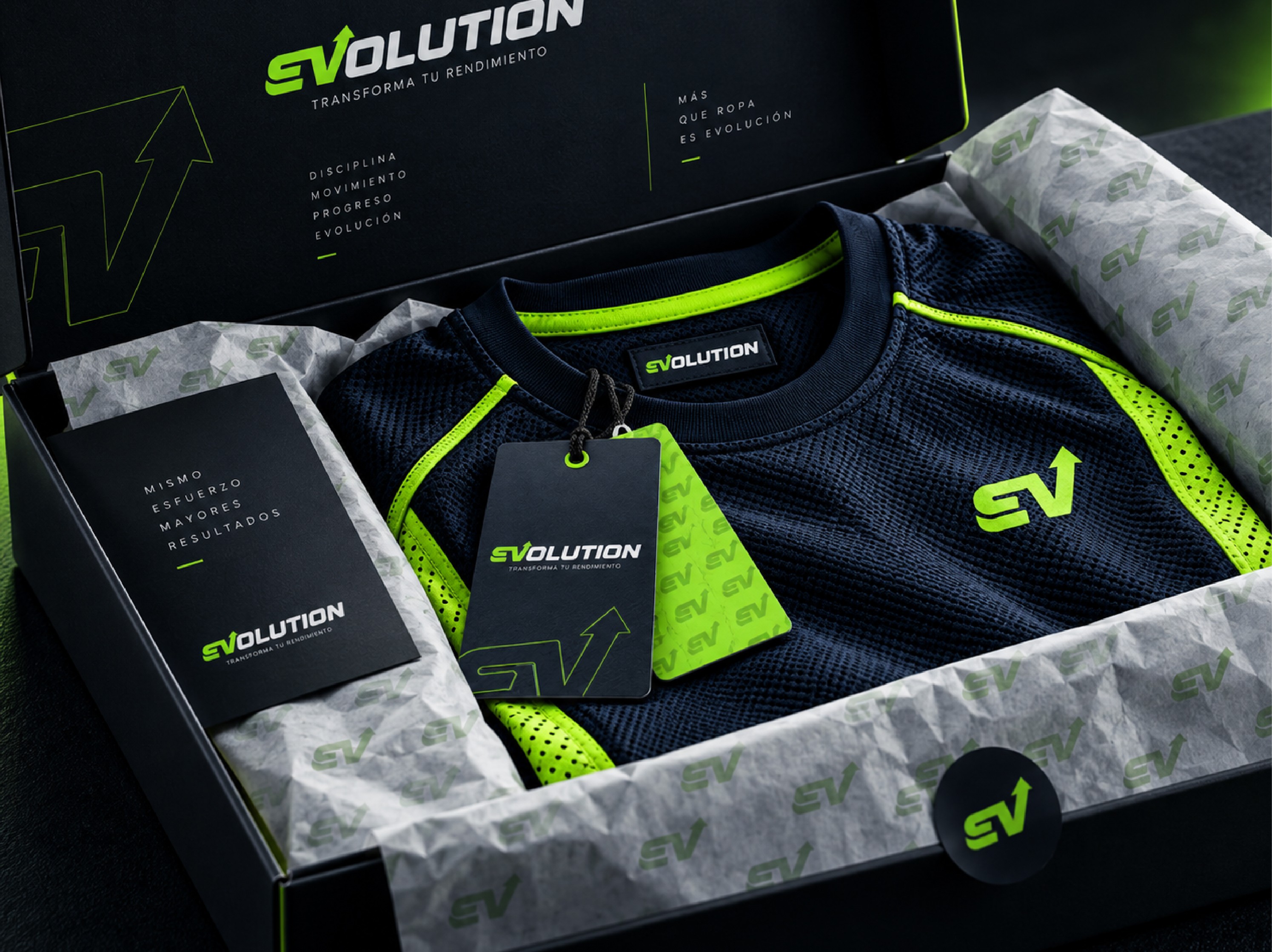Merchandising deportivo de Evolution