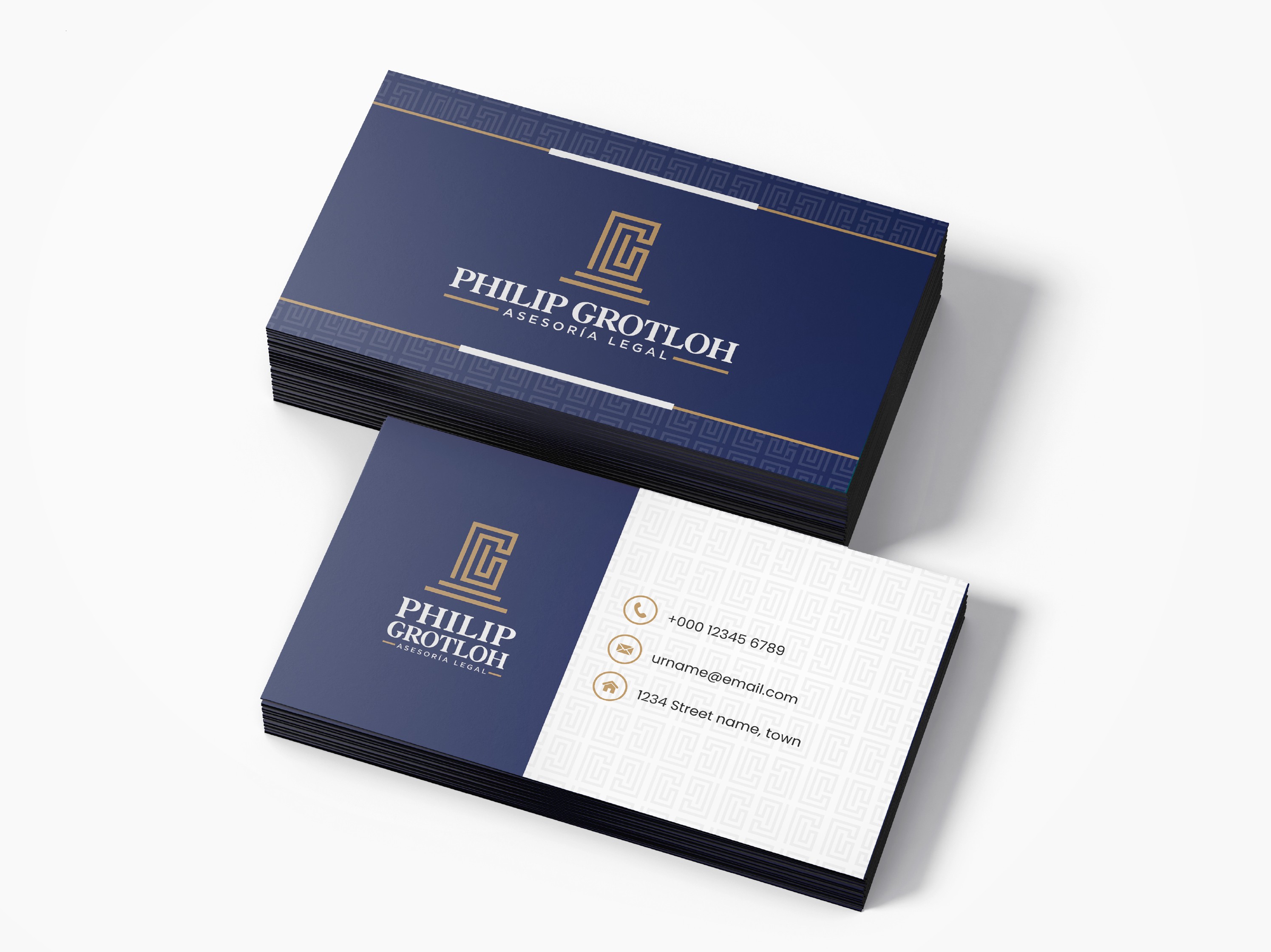 Papelería corporativa de Philip Grotloh
