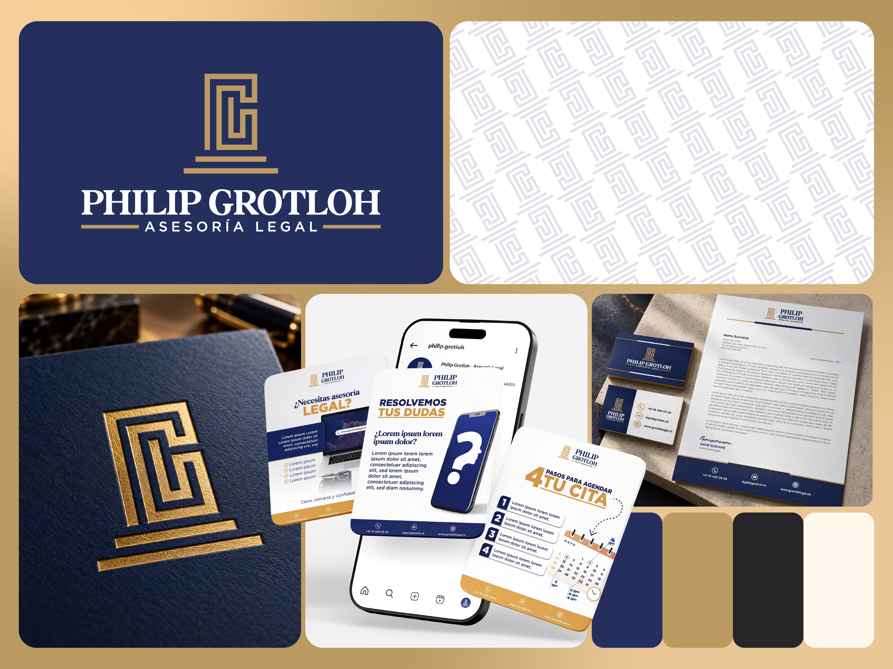 Identidad visual de Philip Grotloh