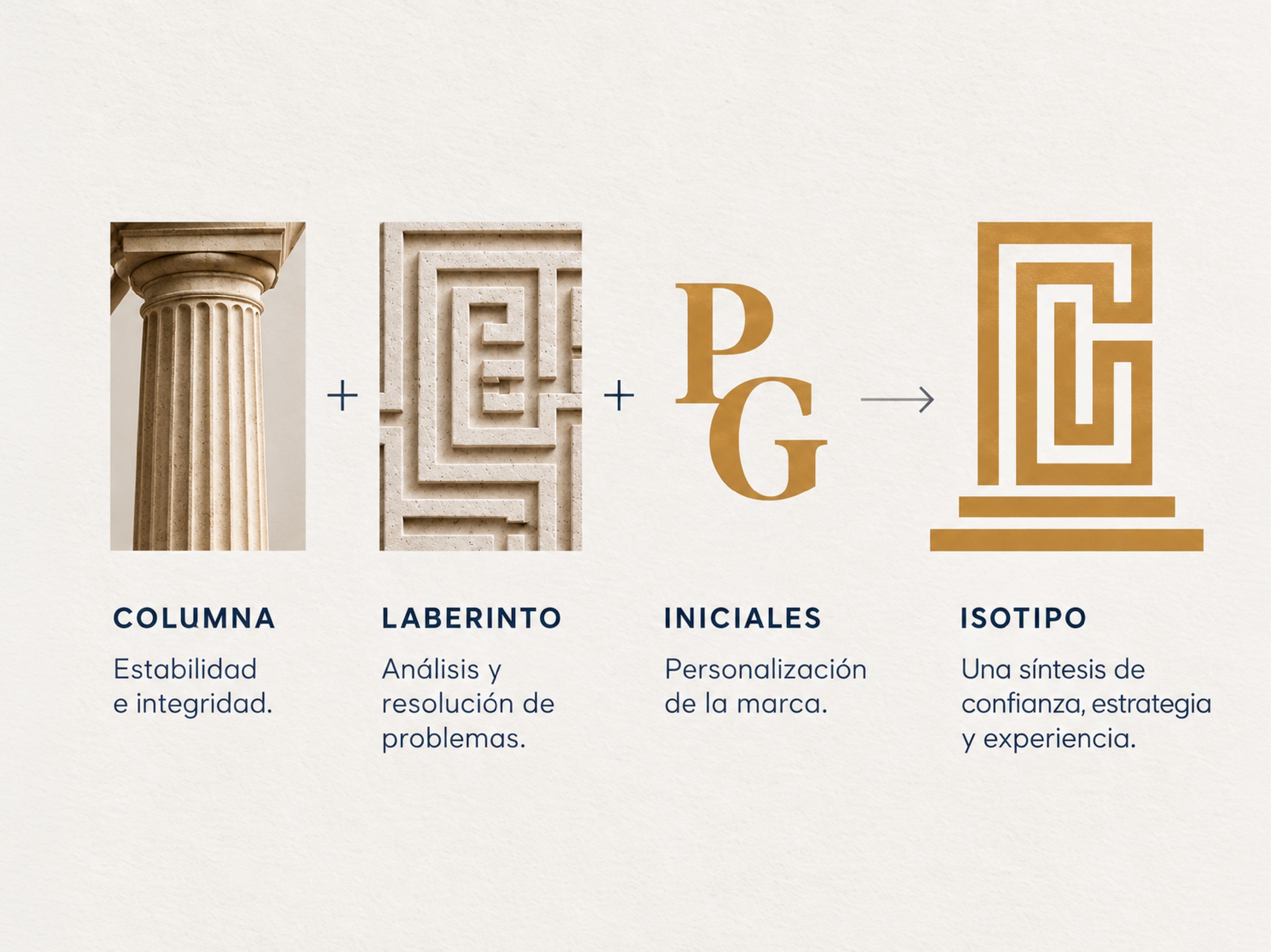 Concepto y construcción del isotipo de Philip Grotloh