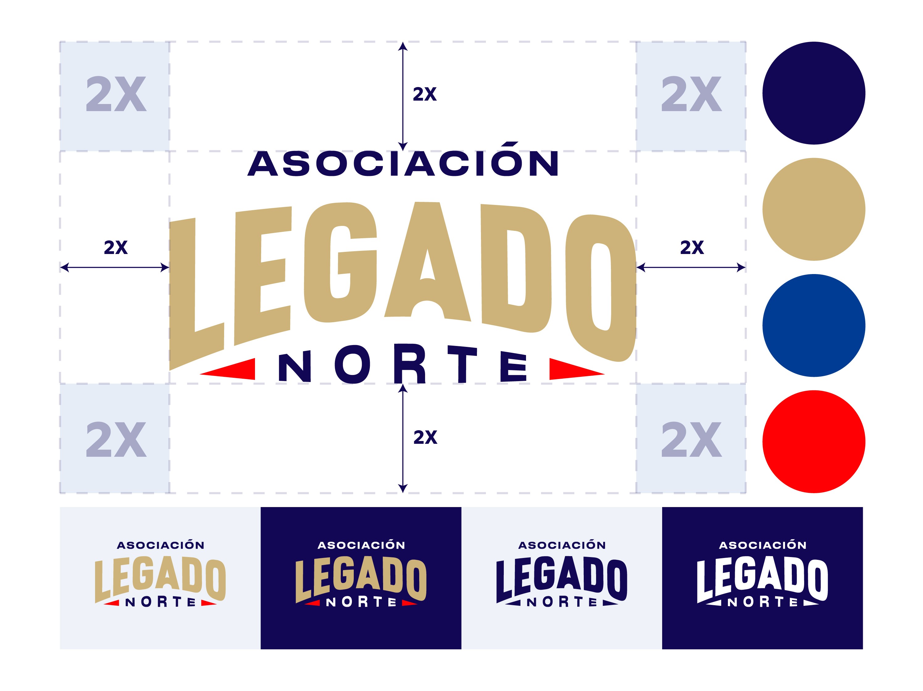 Construcción del logotipo y sistema visual de Legado Norte