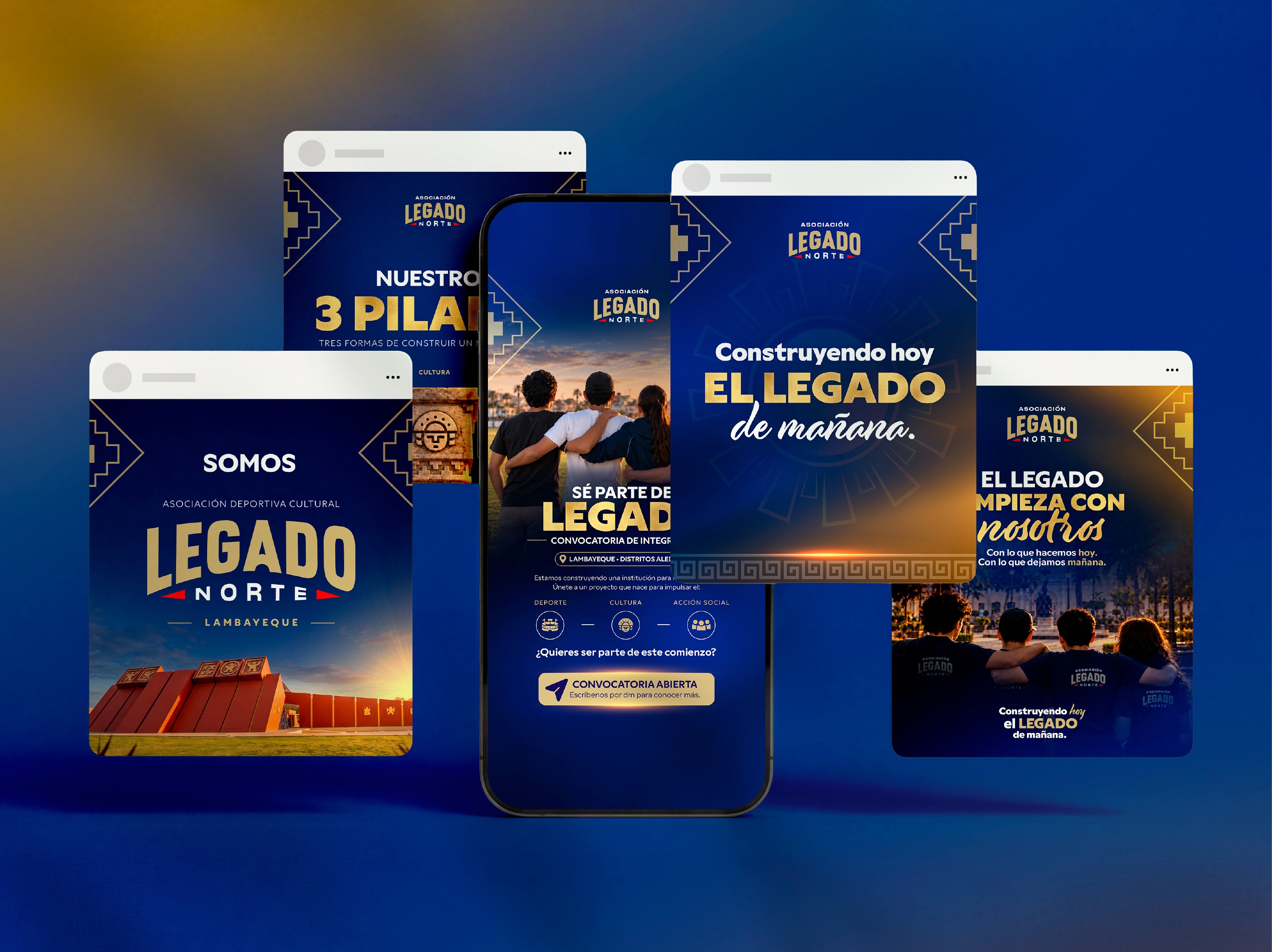 Diseño de contenido para redes sociales de Legado Norte
